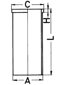 Гільза циліндра OM364 STD (97x100.4x222) KOLBENSCHMIDT 89178190