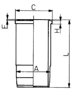 Гільза циліндра KOLBENSCHMIDT 89443110