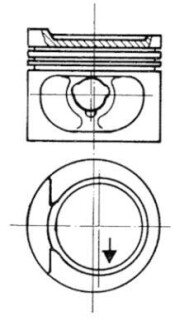 Поршень KOLBENSCHMIDT 93872620