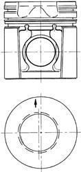 Поршень KOLBENSCHMIDT 94543600 (фото 1)