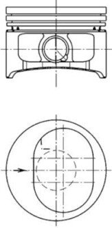 Поршень KOLBENSCHMIDT 94865620