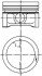 Поршень з кільцями SMART 63.75 M160 (KS) KOLBENSCHMIDT 99455610 (фото 1)