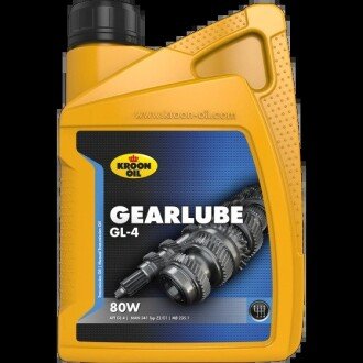 Трансмиссионное масло Gearlube GL-4 80W минеральное 1 л KROON OIL 01209