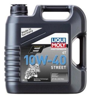 Моторна олива НС-СИНТЕТИЧНА MOTORBIKE 4T 10W-40 STREET 4Л LIQUI MOLY 1243