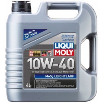 Олива моторна MoS2 Leichtlauf 10W-40 (Каністра 4л) LIQUI MOLY 1917