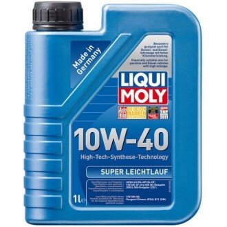 LM 1л SUPER LEICHTLAUF MOTOROIL 10W-40 масло мотор.півс. LIQUI MOLY 1928