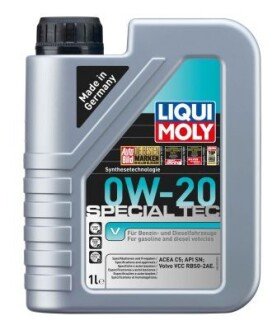 LM 1л SPECIAL TEC V 0W-20 олива двигуна ACEA C5, Volvo VCC RBS0-2AE LIQUI MOLY 20631