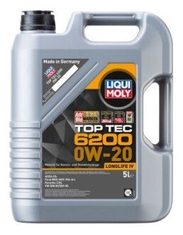 LM 5л TOP TEC 6200 олива 0W-20 ACEA C5, VW 508 00, VW 509 00, Porsche C20 LIQUI MOLY 20789