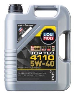 ОЛИВА МОТОРНА TOP TEC 4110 5W-40 5Л LIQUI MOLY 21479