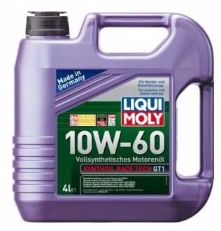 Моторна олива Synthoil Race Tech gt1 10W-60, 4л. LIQUI MOLY 7535