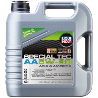 ОЛИВА МОТОРНА SPECIAL TEC AA 5W-20 4Л (альт. код 7658) LIQUI MOLY 7621