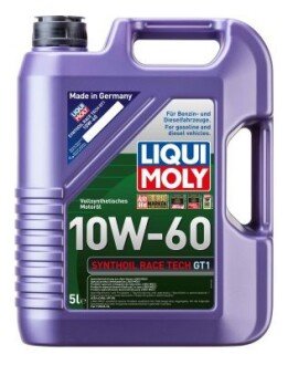 LM 5л SYNTHOIL RACE TECH GT1 10W-60 масло моторне синтетичне LIQUI MOLY 8909