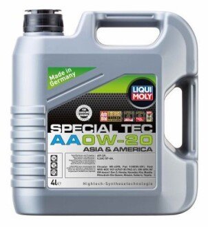 Моторна олива Special Tec AA 0W-20 4л LIQUI MOLY 9705