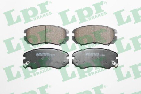 Колодка гальм. диск. HYUNDAI SONATA, TUCSON, KIA SOUL передн. LPR 05P1369 (фото 1)