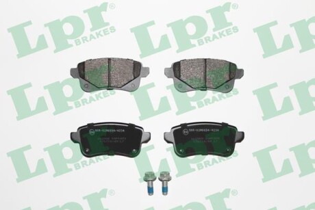 Колодки гальмівні дискові задні (+ болти) Renault Megane IV, Scenic (III,IV) LPR 05P1979