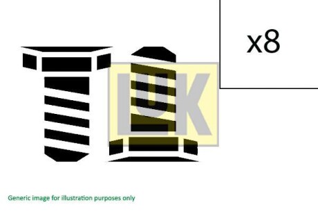 Маховик, монтажний комплект LuK 411019410