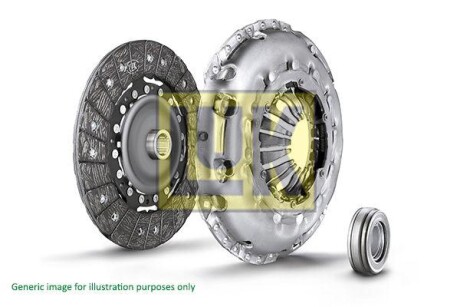 Комплект зчеплення Mitsubishi Colt/Smart Forfoue/Fortwo 0.8-1.5 04- (d=200mm) (+вижимний) LuK 620 3350 00