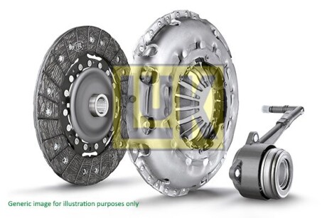 Комплект зчеплення Dacia Dokker/Logan/Sandero 1.5 dCi 12- (d=220mm) (+вижимний) LuK 622 3427 34