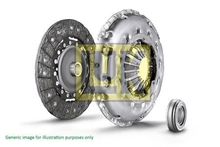 Комплект зчеплення BMW 3 (E90/F30/F80)/X3 (F25) 04-18 (d=240mm) (+вижимний) B47/M47/N47 LuK 624 3535 00