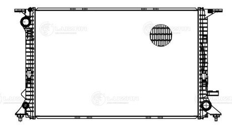 Радіатор охолодження Audi A4 (07-)/A5 (07-)/A6 (11-)/A7 (10-) 2.7D/3.0D 2.5i/2.8i/3.0i M/A (LRc 1804) Luzar LRc1804