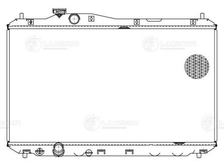 Радіатор охолодження Honda Civic 4D (12-) МКПП/АКПП (LRc 2312) Luzar LRc2312