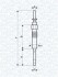 BMW свічка розжарювання E46,E90,E60,E65,E83 MAGNETI MARELLI 062900039304 (фото 1)