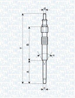 Свічка розжарювання Smart [] MAGNETI MARELLI 062900042304 (фото 1)