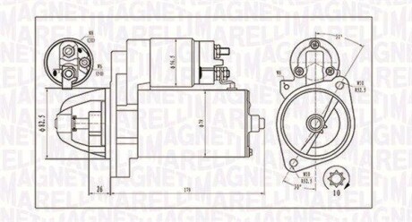 Стартер MAGNETI MARELLI 063721202010