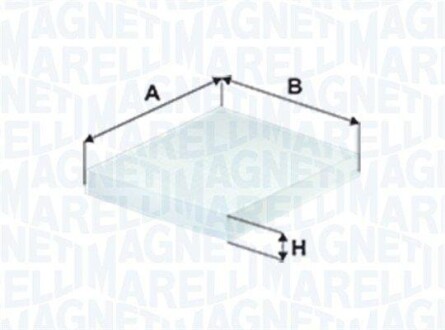 Фільтр салону SUZUKI SX4 13- MAGNETI MARELLI 350203066530 (фото 1)