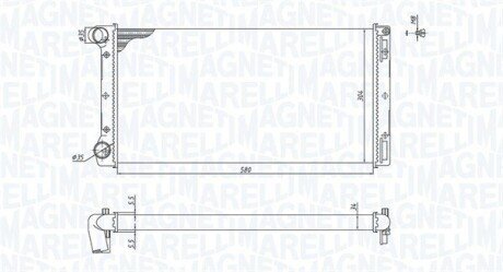 Радіатор FIAT PUNTO [] MAGNETI MARELLI 350213168000