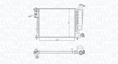 Радіатор CITROEN ZX -97 MAGNETI MARELLI 350213183400