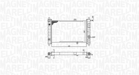 DAEWOO радіатор охолодження Matiz MAGNETI MARELLI 350213188200