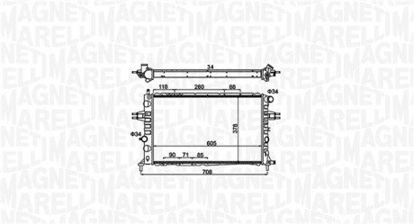 Радіатор OPEL ASTRA G -05 MAGNETI MARELLI 350213192300