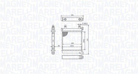 BMW Радіатор сист. охолодження 1 (F40), 2 Gran Tourer (F46), X1 (F48), X2 (F39), MINI MAGNETI MARELLI 350213214500