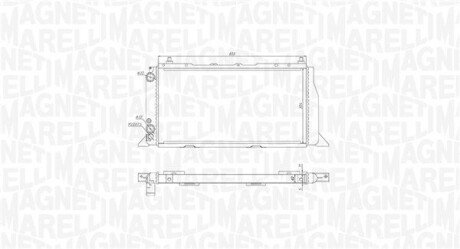 Радіатор AUDI 80 D/TD [] MAGNETI MARELLI 350213406000