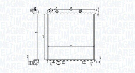 Радіатор CITROEN C3 PEUGEOT 207 [] MAGNETI MARELLI 350213819000