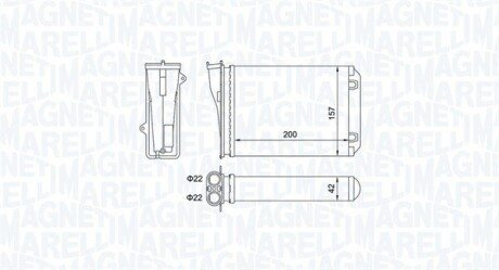 PEUGEOT радіатор опалення 208 12- MAGNETI MARELLI 350218463000 (фото 1)