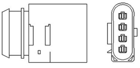 Лямбда-зонд (4 конт.) 1,6: AUDI A3 VW Bora, Golf IV SKODA Octavia SEAT MAGNETI MARELLI 466016355021