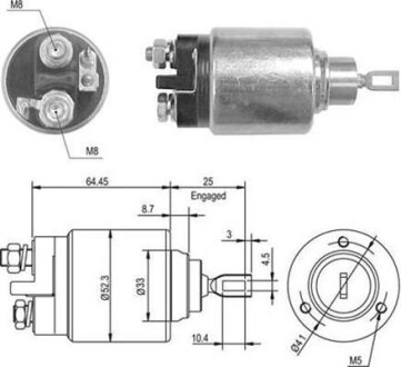 Втягуюче реле стартера MAGNETI MARELLI 940113050011