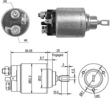 Втягуюче реле стартера MAGNETI MARELLI 940113050012