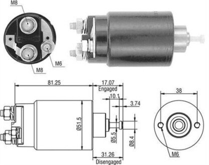 Соленоїд FORD,MAZDA - FORD/ VISTEON [] MAGNETI MARELLI 940113050404