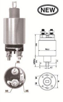 Реле втягуюче Ducato 1.9-2.5 D/TD /JUMPER 2.8D/TD MAGNETI MARELLI 940113050559