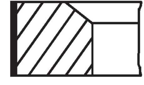 Комплект поршневих кілець Mahle MB OM 616/617 2,4D 73-89, замінено на M00249N3 MAHLE / KNECHT 00249G3