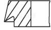 Комплект поршневих кілець MAHLE / KNECHT 00277N0 (фото 2)