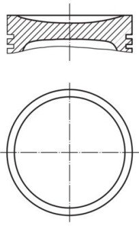 A_Поршень Mahle SMART MAHLE / KNECHT 0039401 (фото 1)