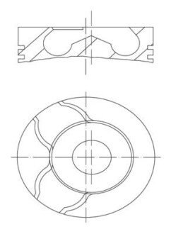 Поршень MAHLE / KNECHT 010 15 02 (фото 1)