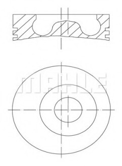 Поршень MAHLE / KNECHT 0102701