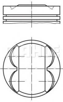 Поршень Opel Astra H/J/Insignia/Zafira 1.8 05- (81.00mm/STD) MAHLE / KNECHT 011 PI 00105 002 (фото 1)