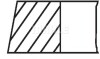 Комплект поршневих кілець MAHLE / KNECHT 011RS101010N0 (фото 2)