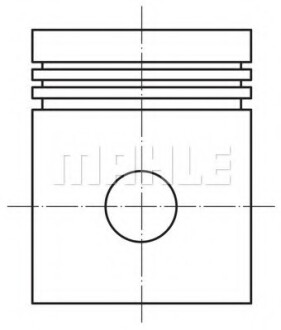 Поршень Opel Astra G/H/Vectra B/C 1.8 16V 95-05 (81.00mm/+0.50) MAHLE / KNECHT 012 02 01 (фото 1)